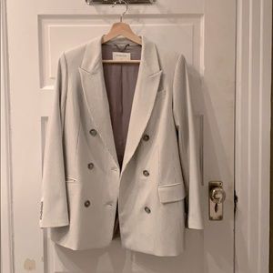 Babaton Samuel Blazer with grey vertical lines